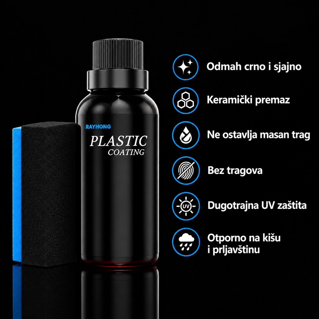 Premaz za Obnovu Plastike i Gume — Vrati Sjaj Izbledeloj Plastici