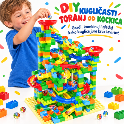 DIY Kugličasti Lavirint od Kockica