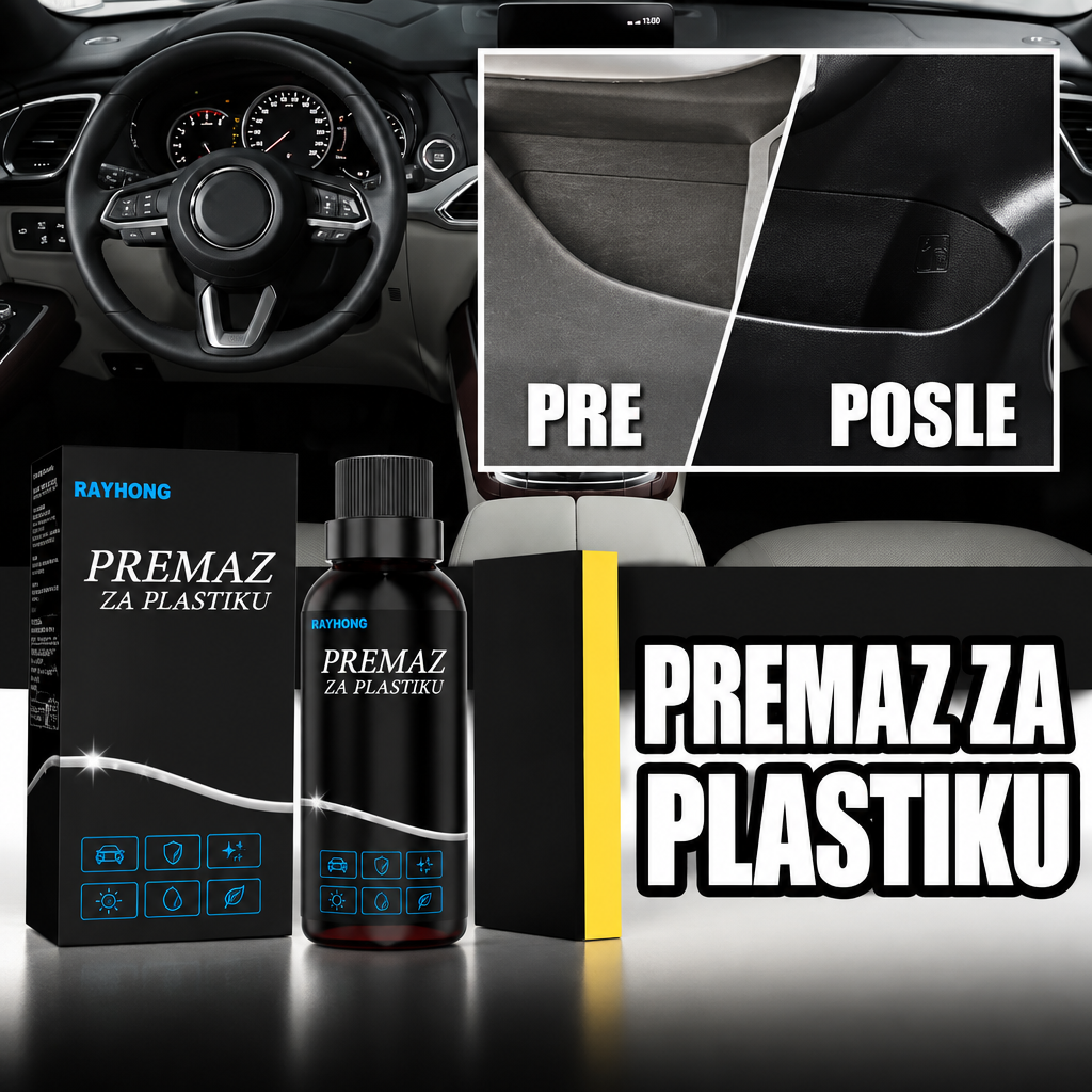 Premaz za Obnovu Plastike i Gume — Vrati Sjaj Izbledeloj Plastici