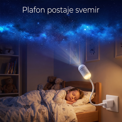 Zvezdani projektor i noćna lampa 2u1