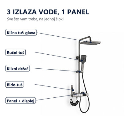 Tuš sistem sa digitalnim displejem