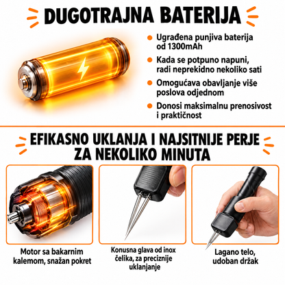Ručni električni čupač perja — lakše uklanjanje perja i sitnih dlačica