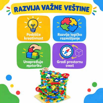 DIY Kugličasti Lavirint od Kockica