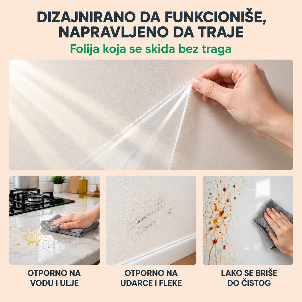 Providna zaštitna folija za zid — protiv mrlja i ogrebotina