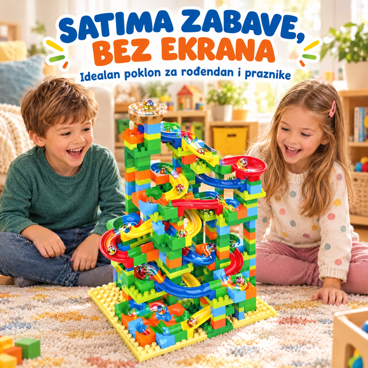 DIY Kugličasti Lavirint od Kockica