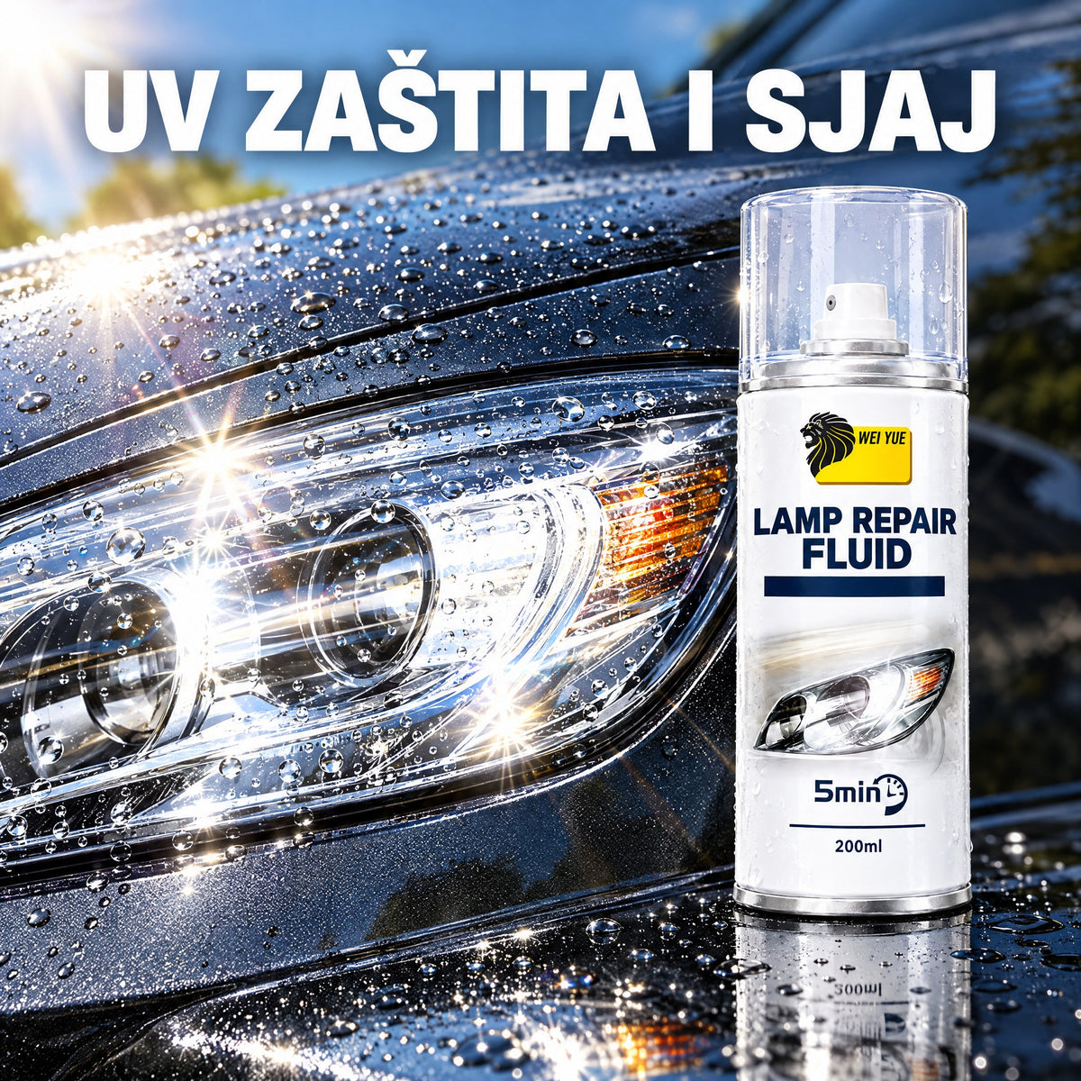 Sprej za obnovu farova – požuteli farovi bistri za 5 minuta