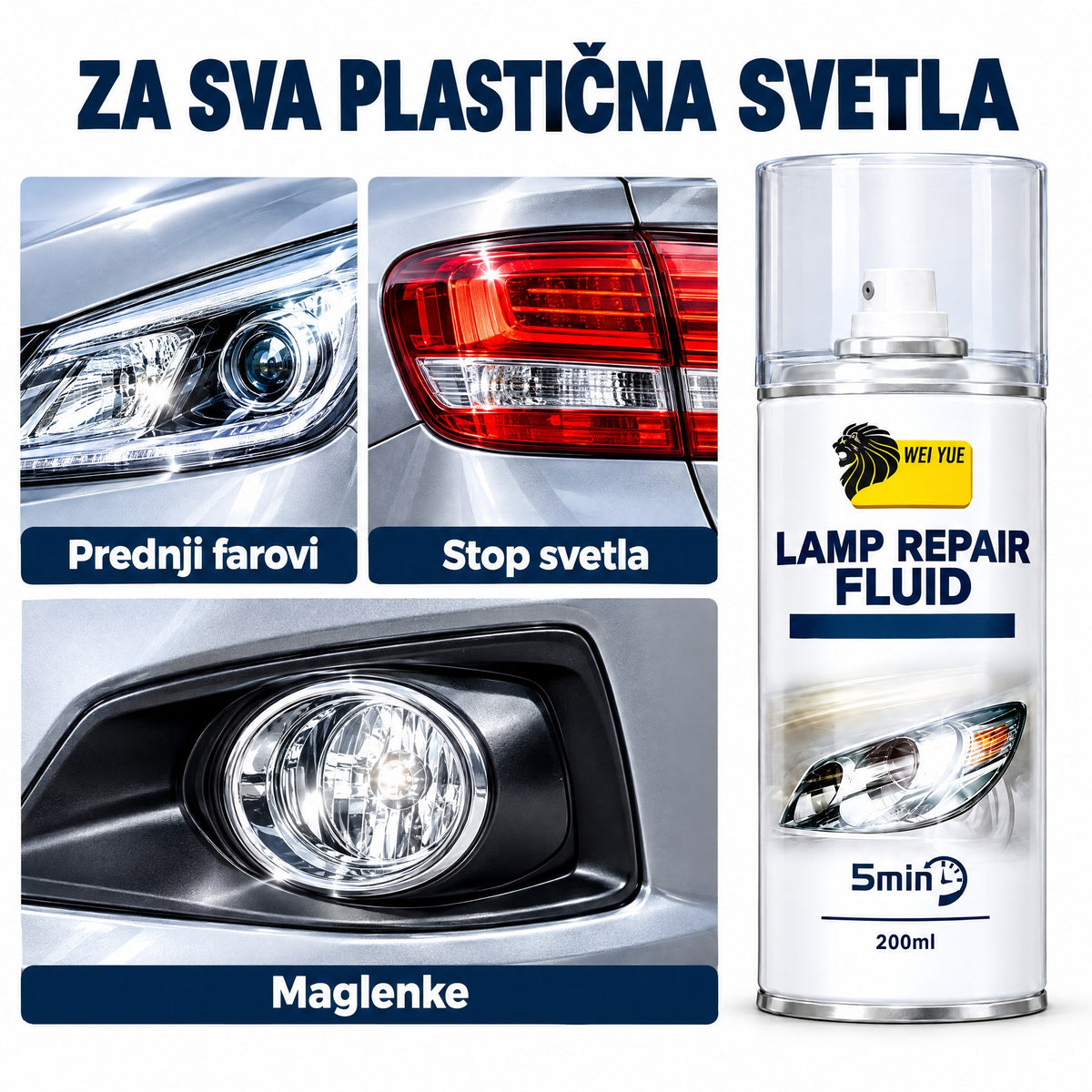 Sprej za obnovu farova – požuteli farovi bistri za 5 minuta