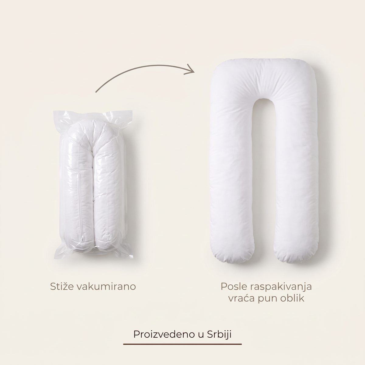 Ergonomski U-jastuk za celo telo