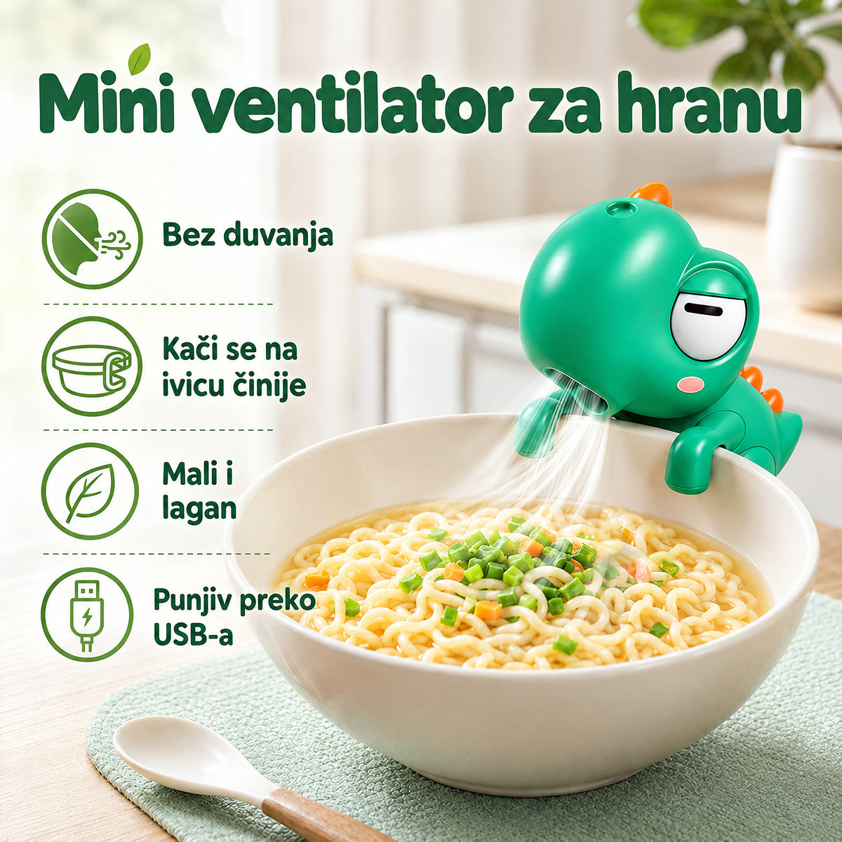Mini dino ventilator za hranu