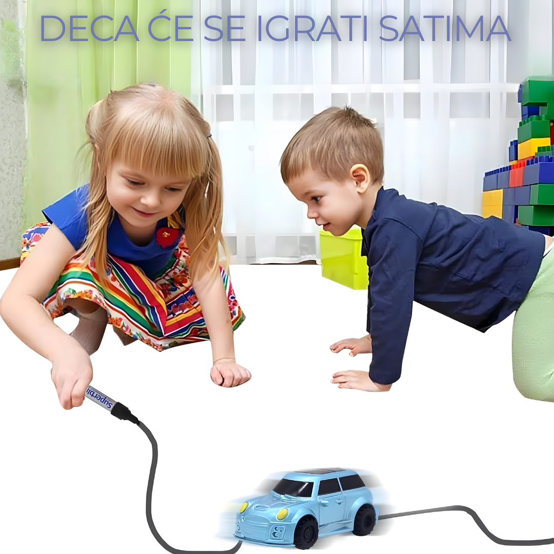 Magični Auto koji Prati Liniju