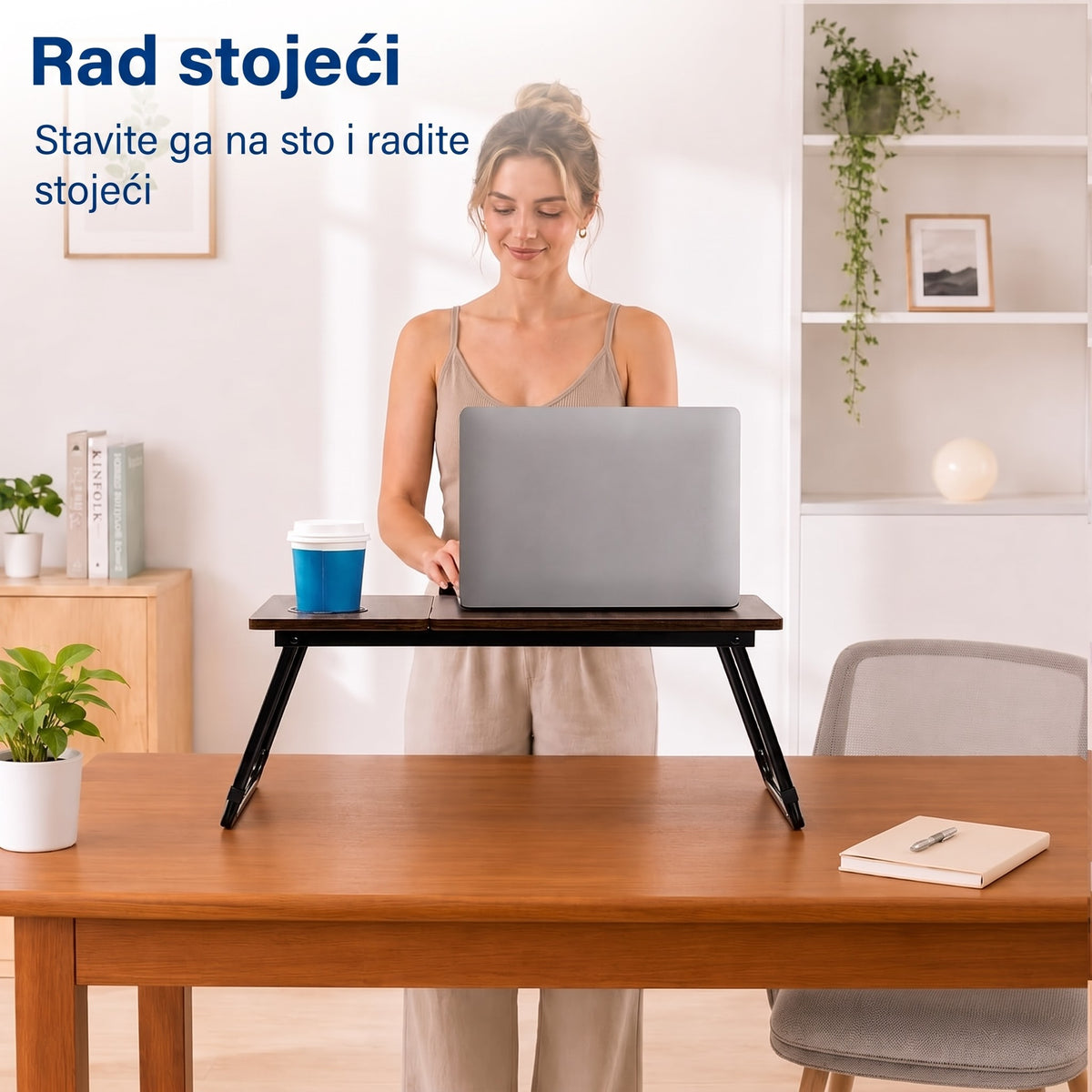 Sklopivi sto za laptop u krevetu