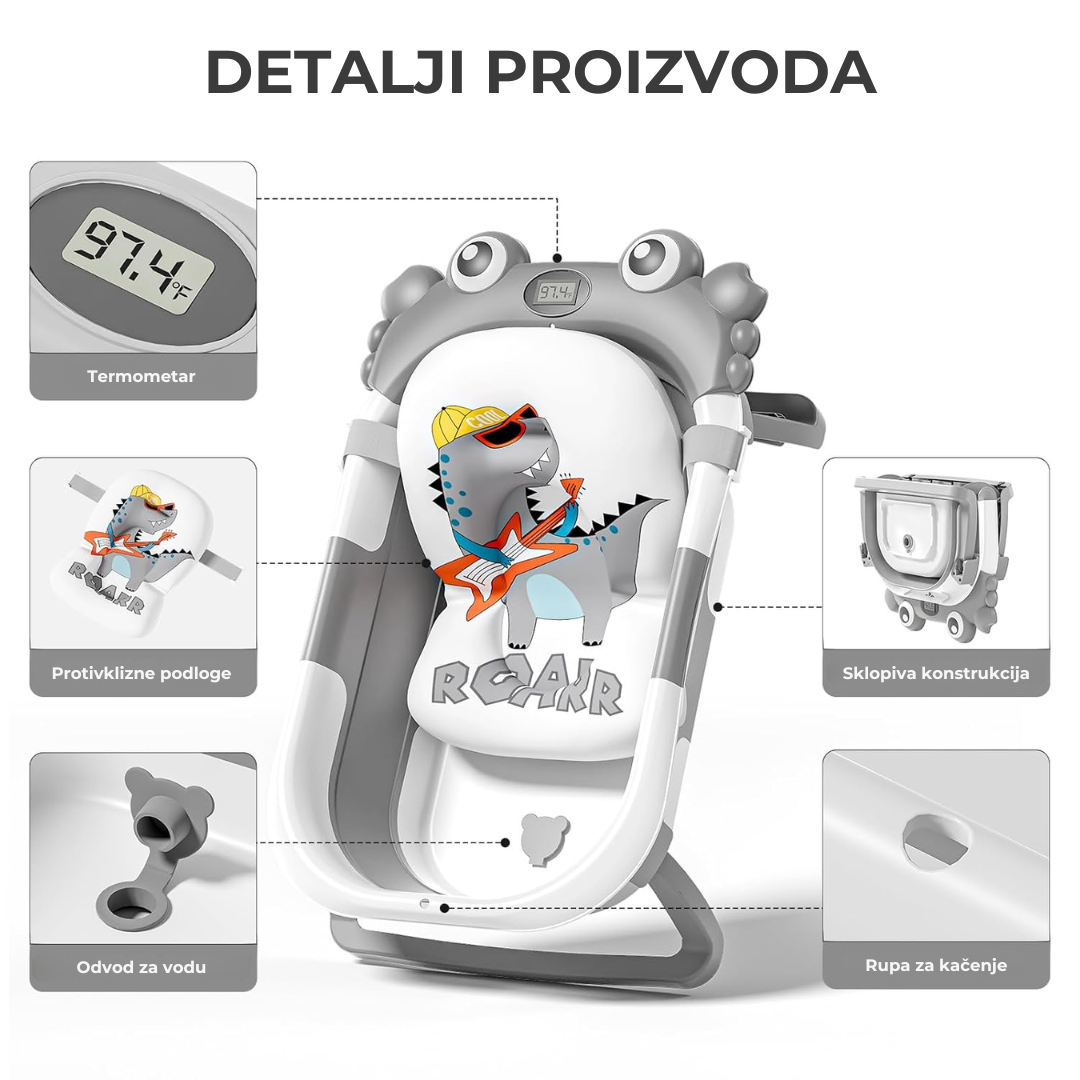 BabyBear™ Premium Sklopiva Kadica za Bebe