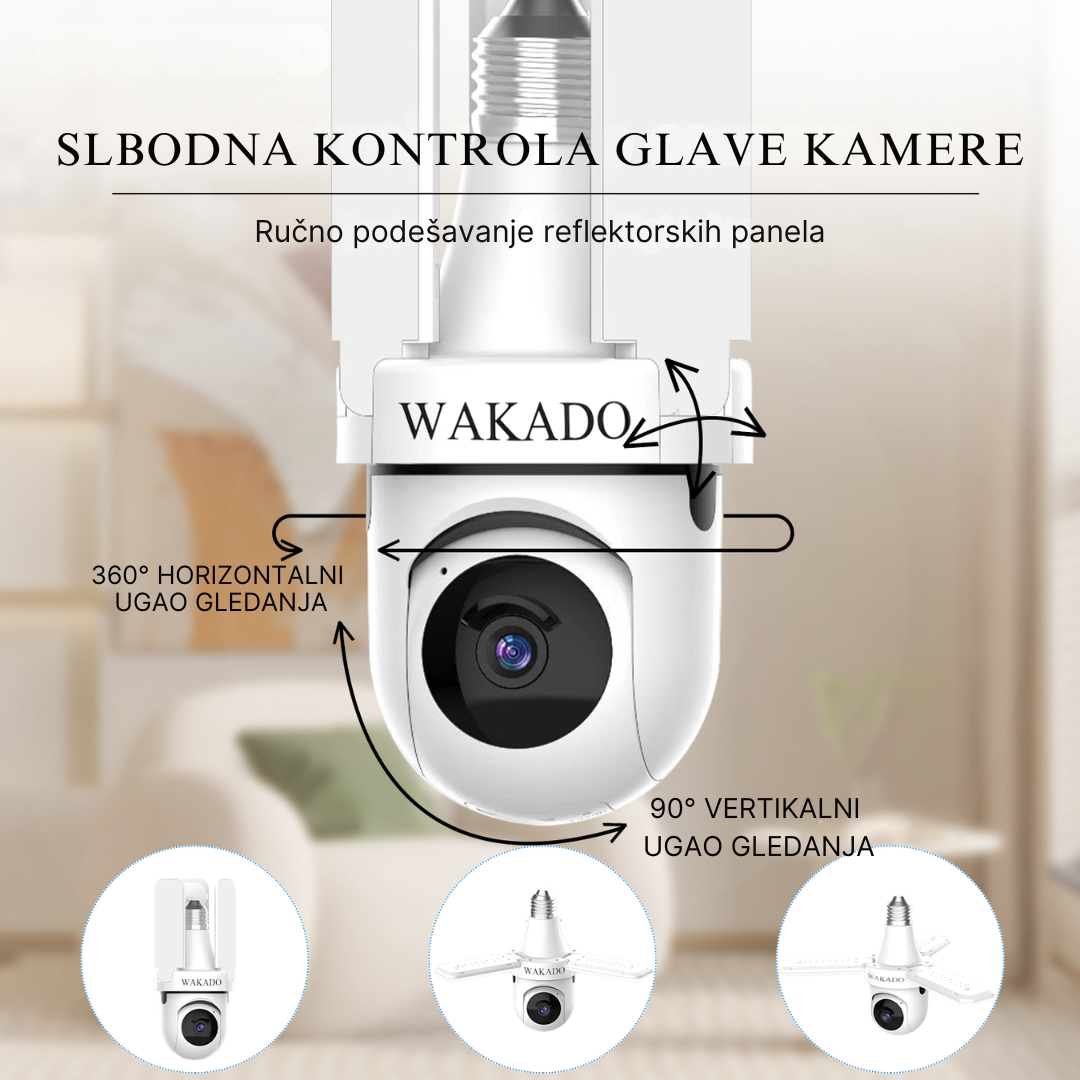 Smartcam sijalica 360°