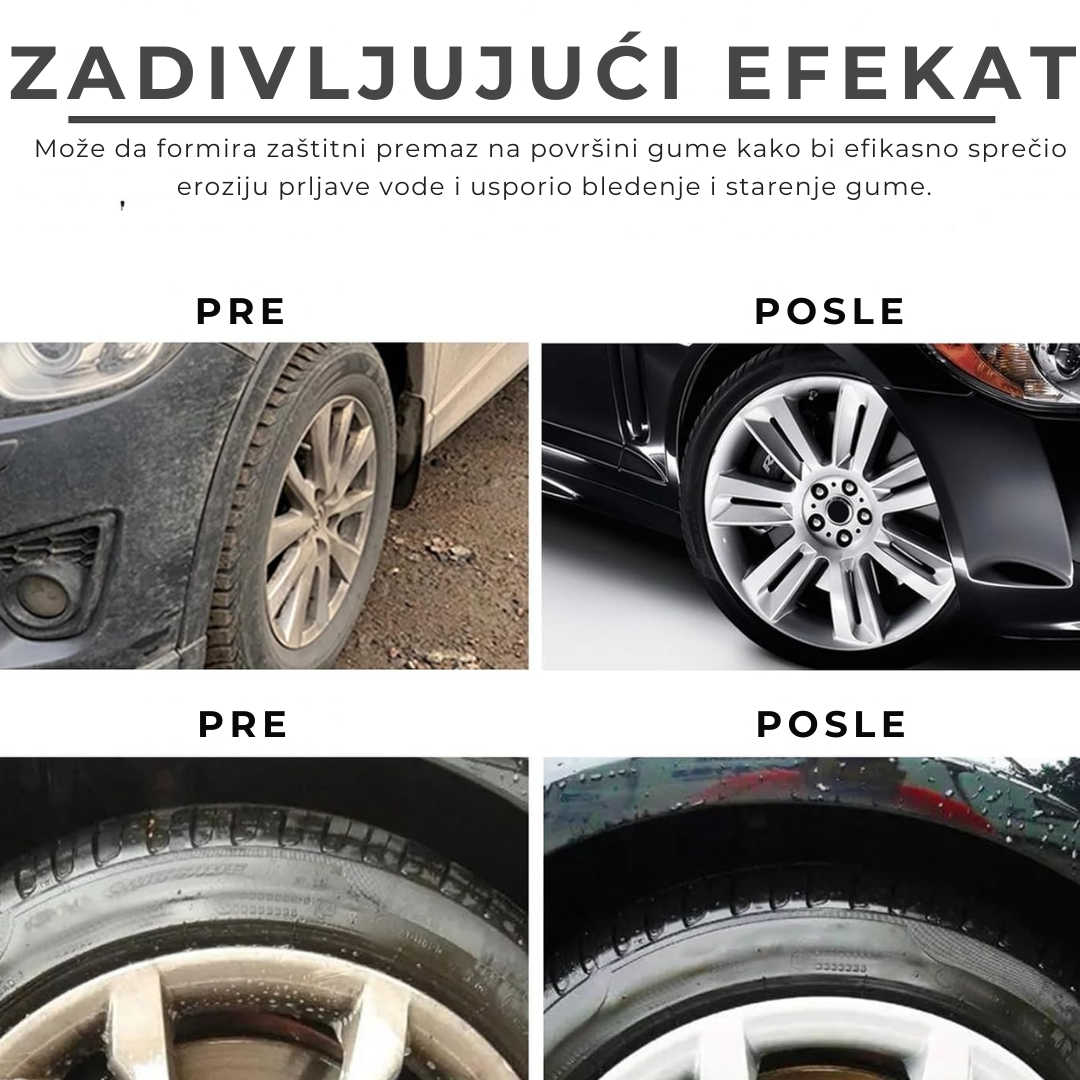 Gel za Sjaj i Zaštitu Guma