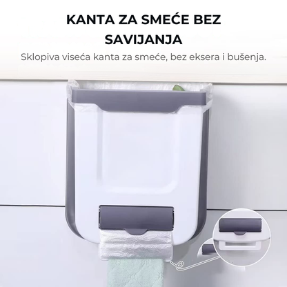 FLEXI BIN™ – Preklopna Viseća Kanta za Otpatke