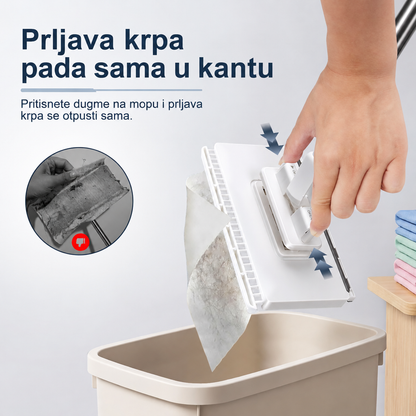 Prljava krpa pada sama u kantu, bez diranja rukom